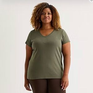 NWT St John’s Bay V-Neck Women's Top, 1X